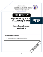 FILIPINO 7 - Q2 - Mod8