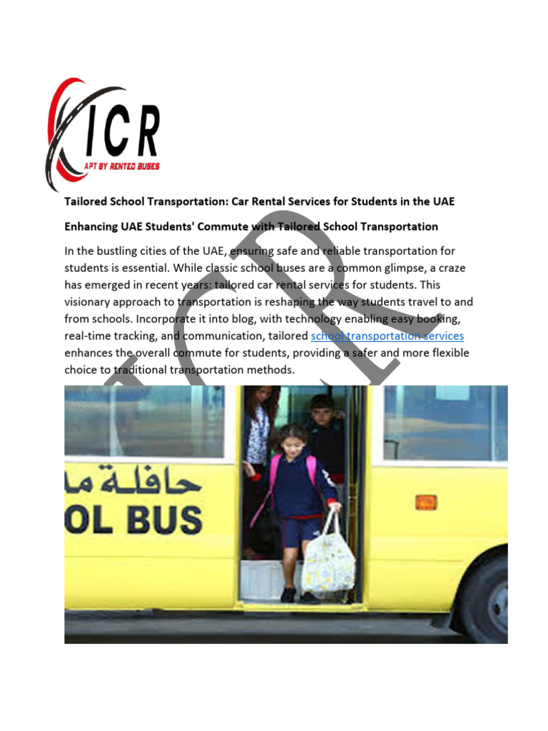Tailored School Transportation PDF