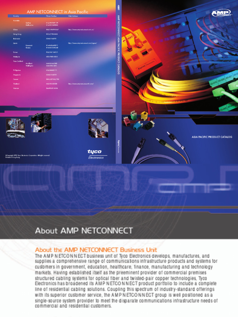 AMP NETCONNECT Cabling Solutions Overview | PDF