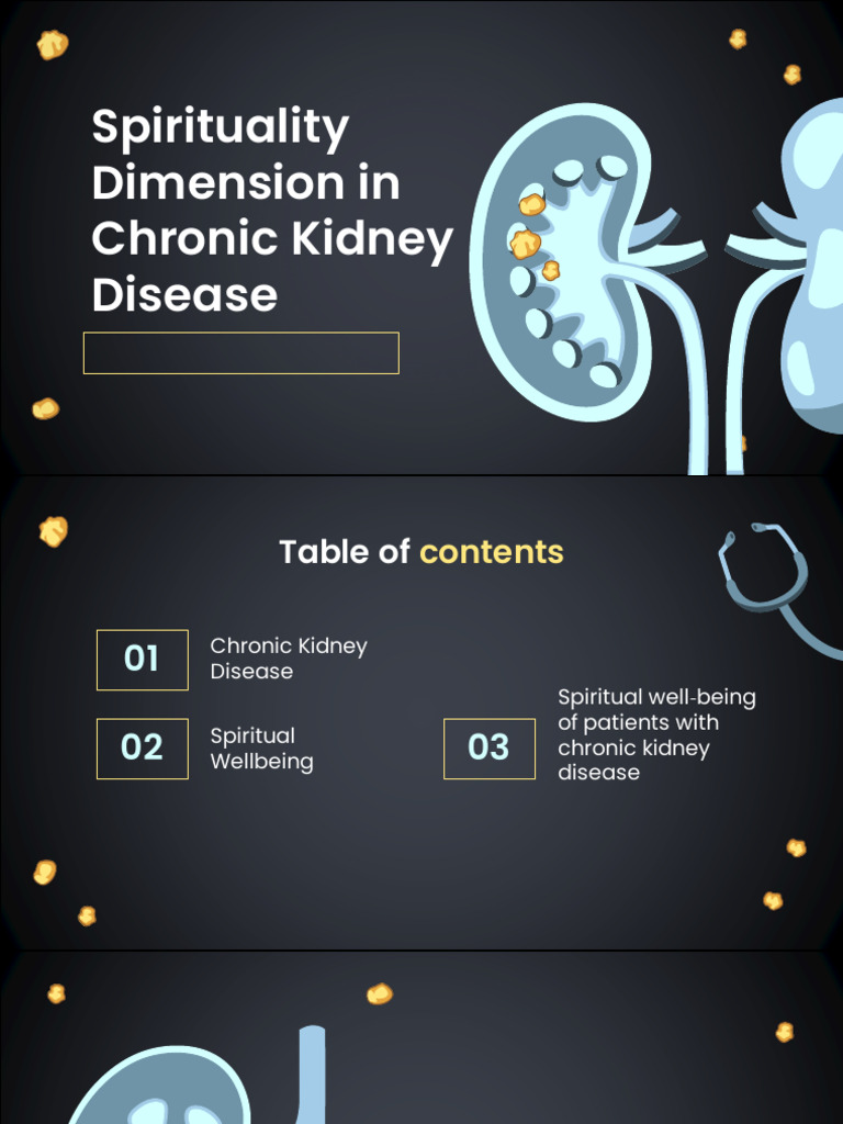 Spirituality dimension in chronic kidney disease pdf self