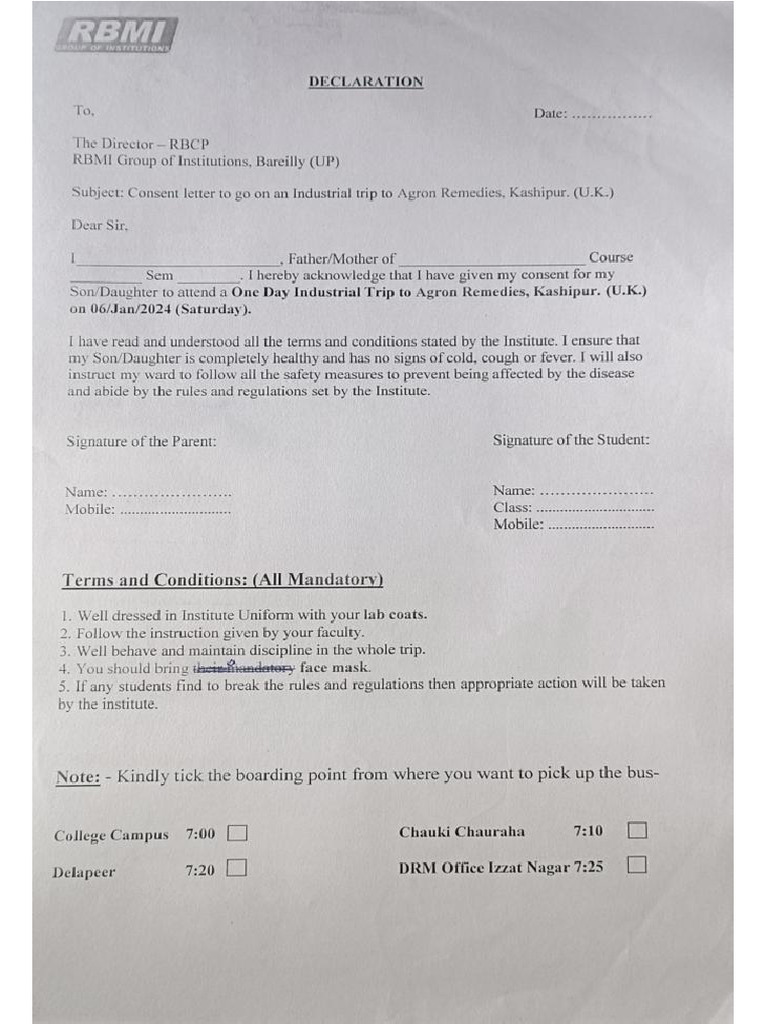 Consent Letter | PDF