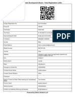 Yatra Registration Letter - UTDB-1