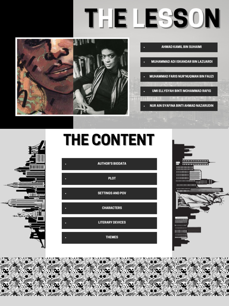 The Lesson Analysis PDF