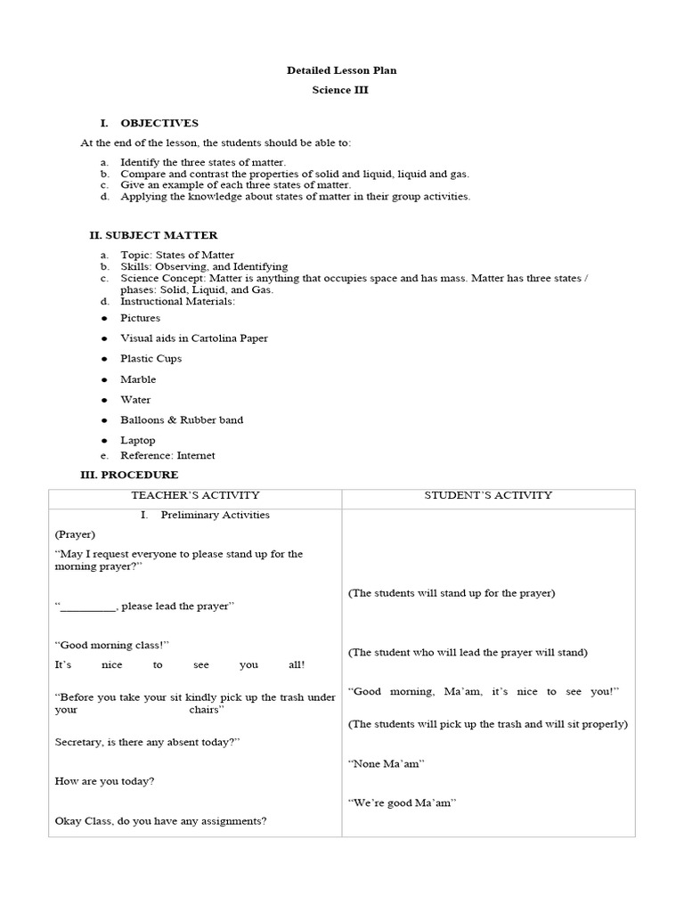 3 States of Matter | PDF