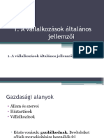 A Vállalkozások Általános Jellemzői