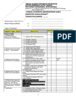 Instrumen Supervisi ADMPerangkat Guru Kemenag 2021-2022 Kota Cimahi