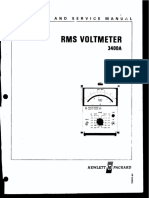 HP - 3400A - RMS - Voltmeter - Service - Manual - (Complete) (1) Germanium Q1