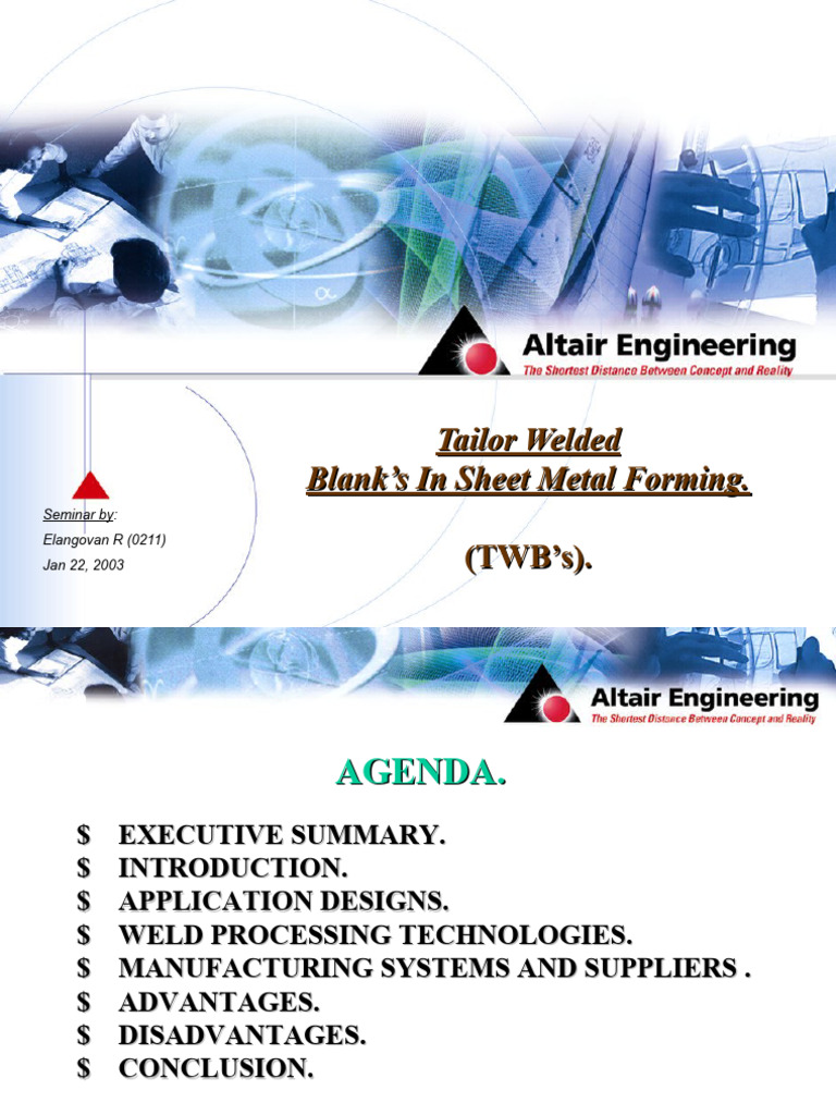 Tailor Welded Blanks In Manufacturing Pdf