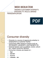 Understanding Customer Behavior and Brand Personification