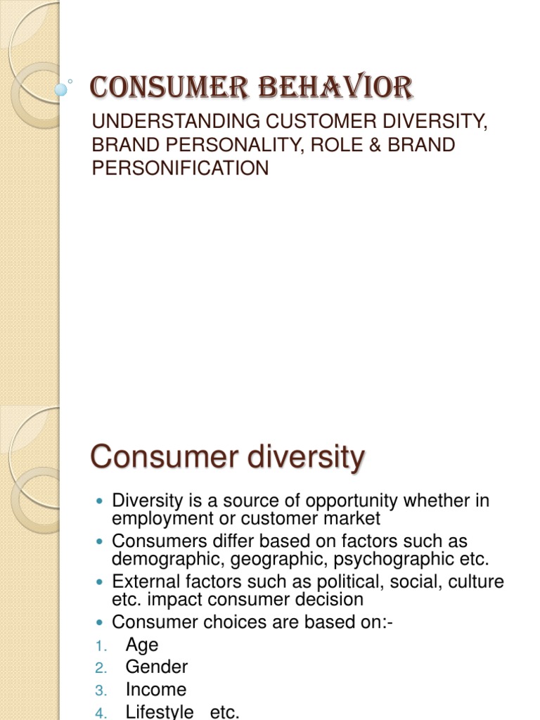 Understanding Consumer Behavior Dynamics | PDF | Career & Growth ...