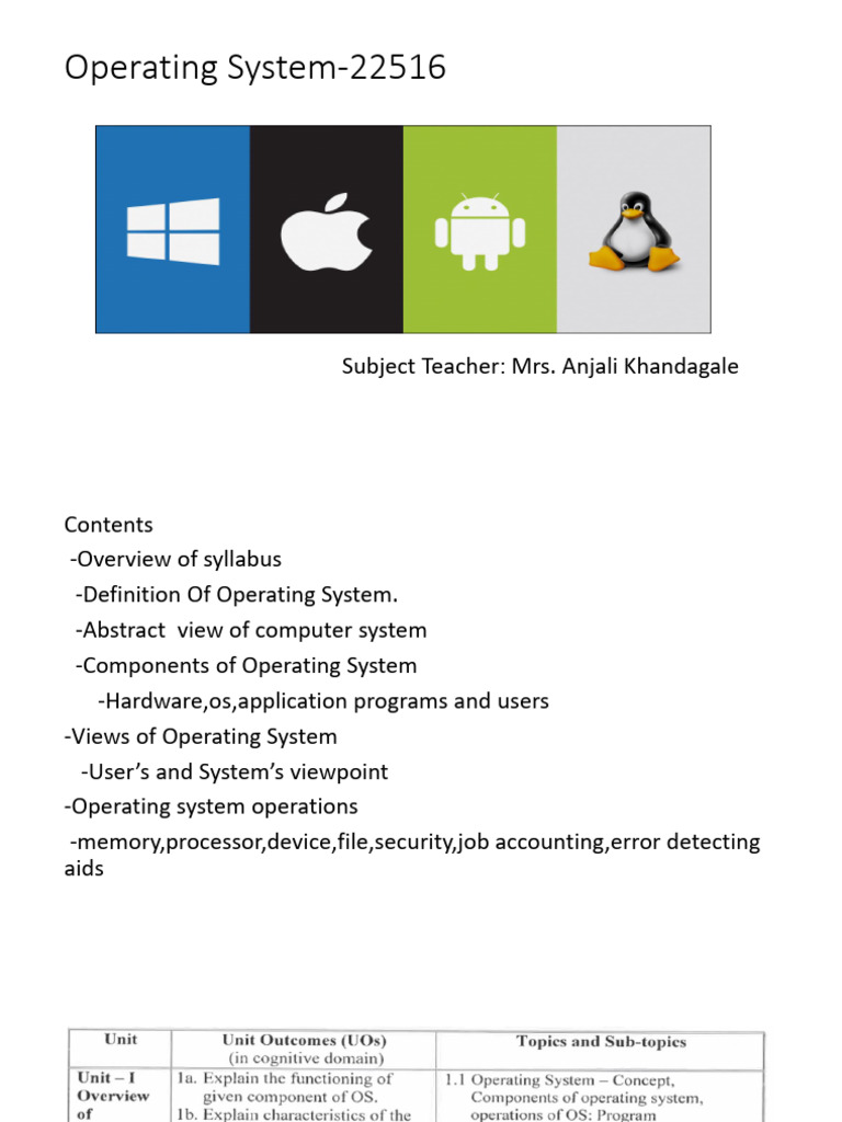 OSY CH1 Notes | PDF | Business | Computers