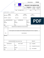 PVC-ME RFI Inspection Request