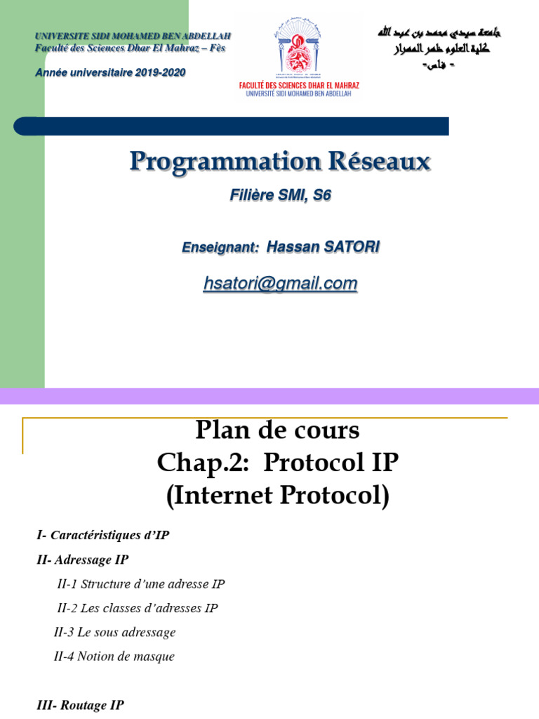 Caractéristiques et Adressage IP | PDF | Adresse IP | I Pv6