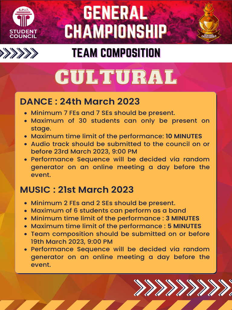 General Championship Team Composition | PDF