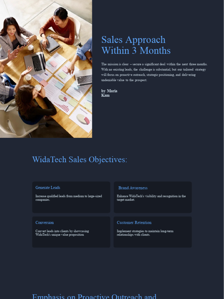 Sales Approach Within 3 Months | PDF