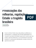 Privatizacoes Das Refinarias Regulacao e