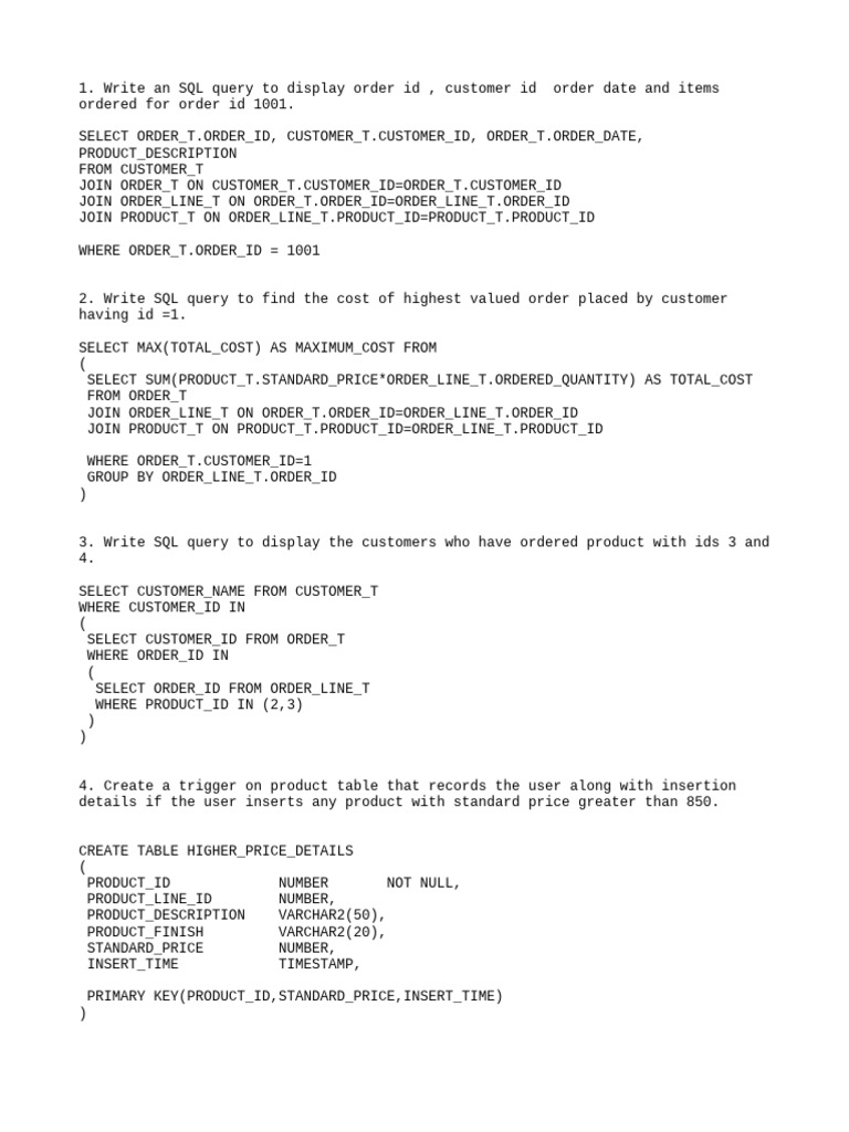 Querires For Paper | PDF | Business | Computers