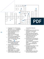 Moral Crossword Puzzle SOALAN