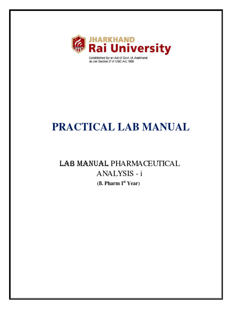What Is Pharmaceutical Analysis Pdf