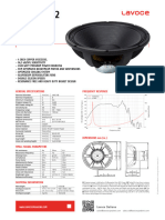 LAVOCE SAN184.02 18in SUBWOOFER A.A