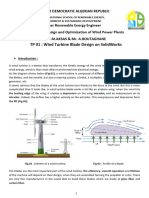 Wind Turbine Blade Design On SolidWorks