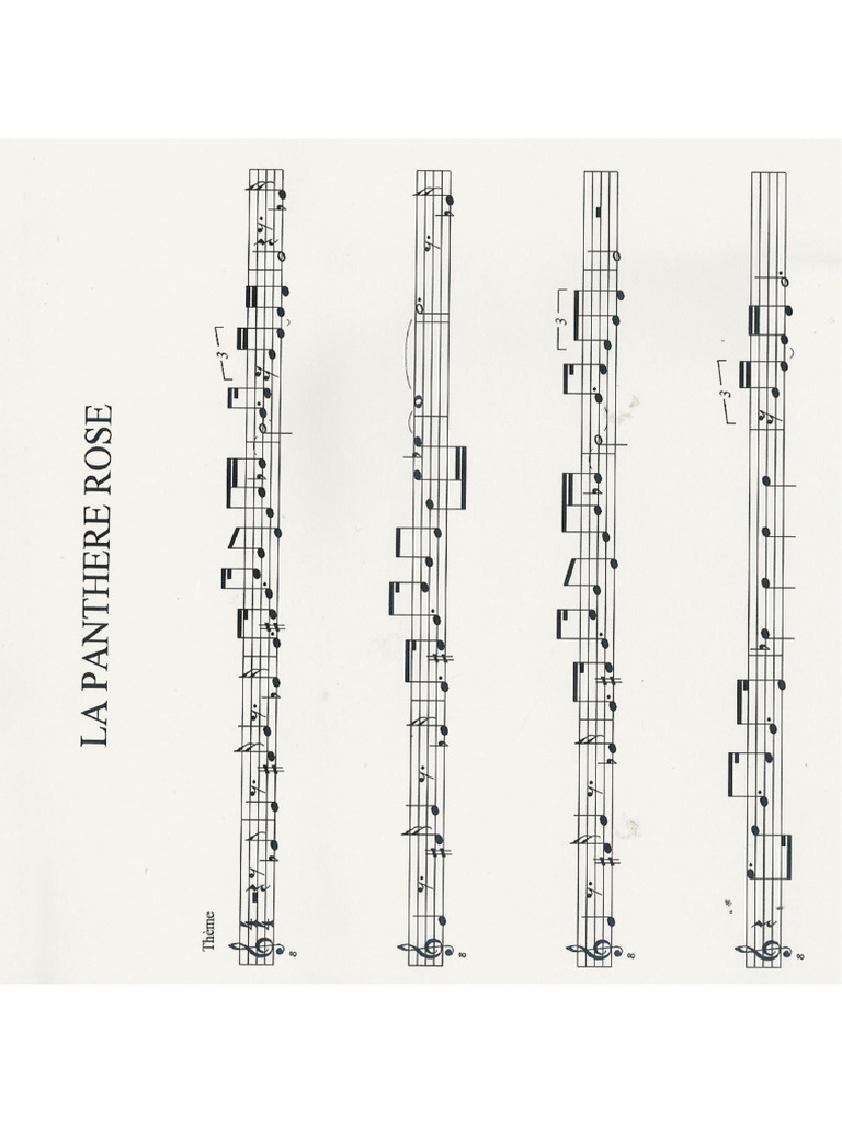 La panthere rose _ partition PDF