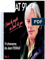Jean Ferrat - Ferrat 91 - 14 Chansons de Jean Ferrat - Vol. 8