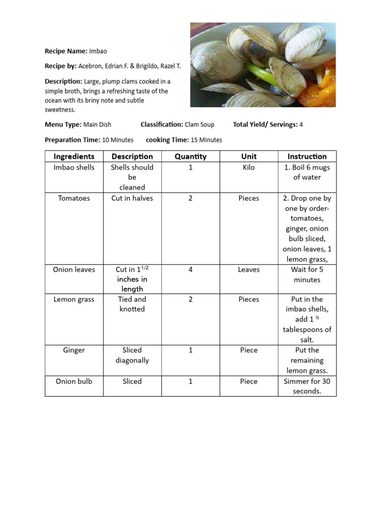 Imbao | PDF | Onion | European Cuisine