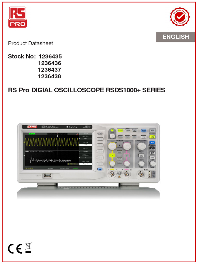RS Pro Digital Oscilloscope Overview | PDF