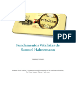 Fundamentos Vitalistas de Hahnemann