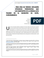 Ponencia - Documental Tres Días de Terror - 2017