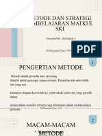 Metode Dan Strategi Pembelajaran SKI