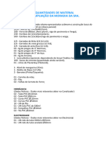 Estimativa de Material Da Ampliação de Moradia