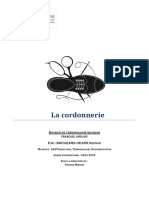 Terminologie de La Cordonnerie