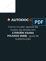 Como Mudar Apoios de Motor Da Direita em CITROËN XSARA PICASSO (N68) - Guia de Substituição