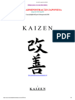 Kaizen: Os 5 S Da Administração Japonesa