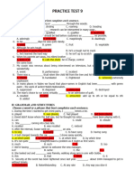 PRACTICE TEST 9 - Bài Làm