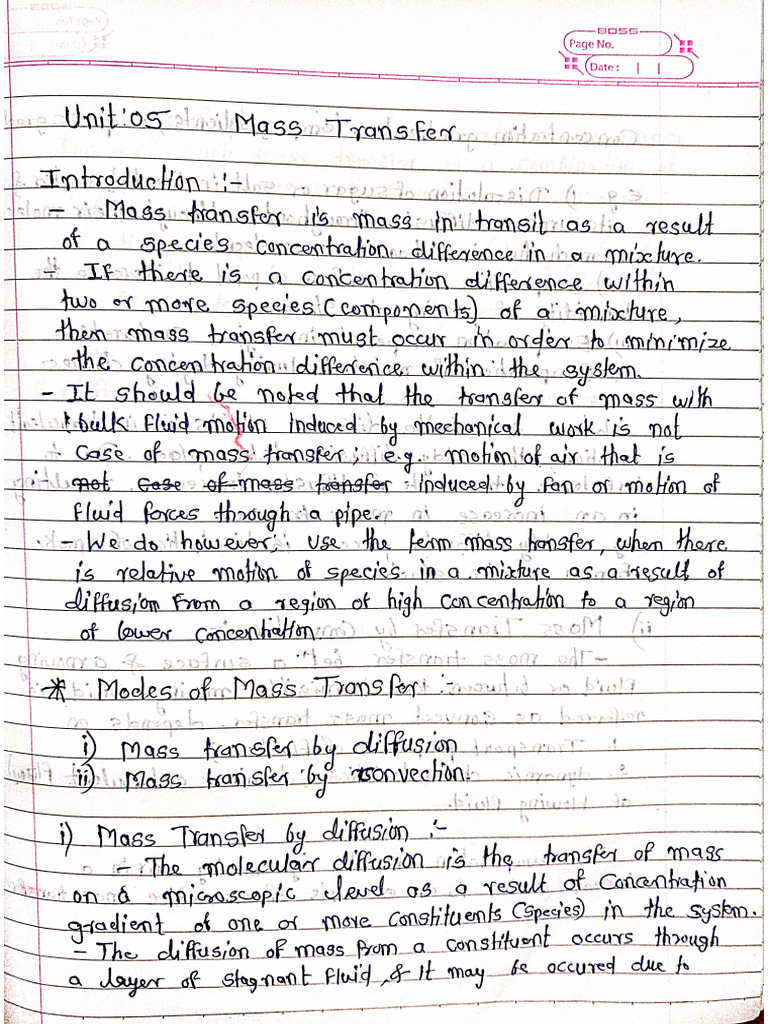 UNIT NO 5 HMT Notes | PDF