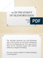 Acid Treatment of Silkworm Eggs