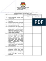 Tanda Terima Berkas Calon Anggota Kpps