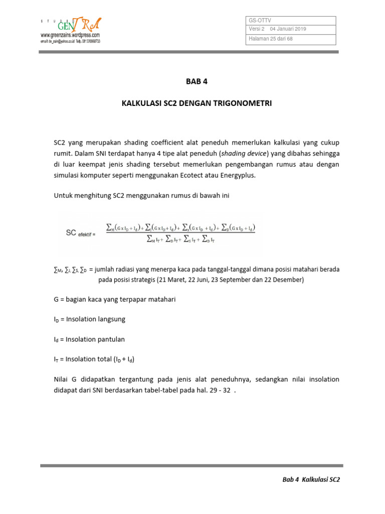 Bab 4 - Kalkulasi SC2 Dengan Trigonometri | PDF