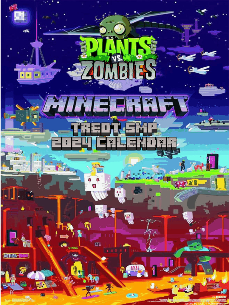 Minecraft and PVZ 2024 Calendar | PDF