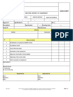 FR - CQP.19 Erection Report of Equipment