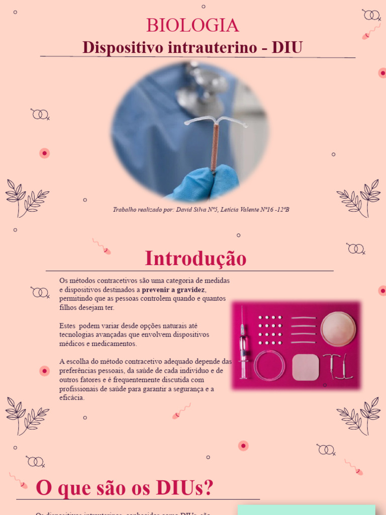 Biologia: Dispositivo Intrauterino - DIU | PDF