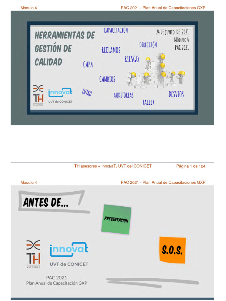 Plan Anual de Capacitaciones GXP 2021 | PDF | Negocios | Finanzas y dinero