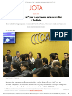 A 'Reformatio in Pejus' e o Processo Administrativo Tributário - JOTA Info