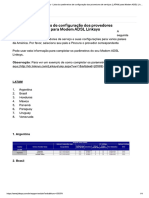 2.2.2.1 Lista Dos Parâmetros de Configuração Dos Provedores de Serviços (LATAM) para Modem ADSL Linksys