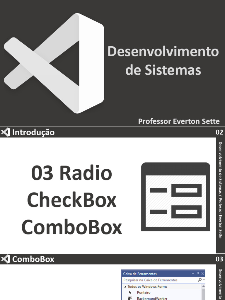 03 - C# Form - Radio Check Combo | PDF