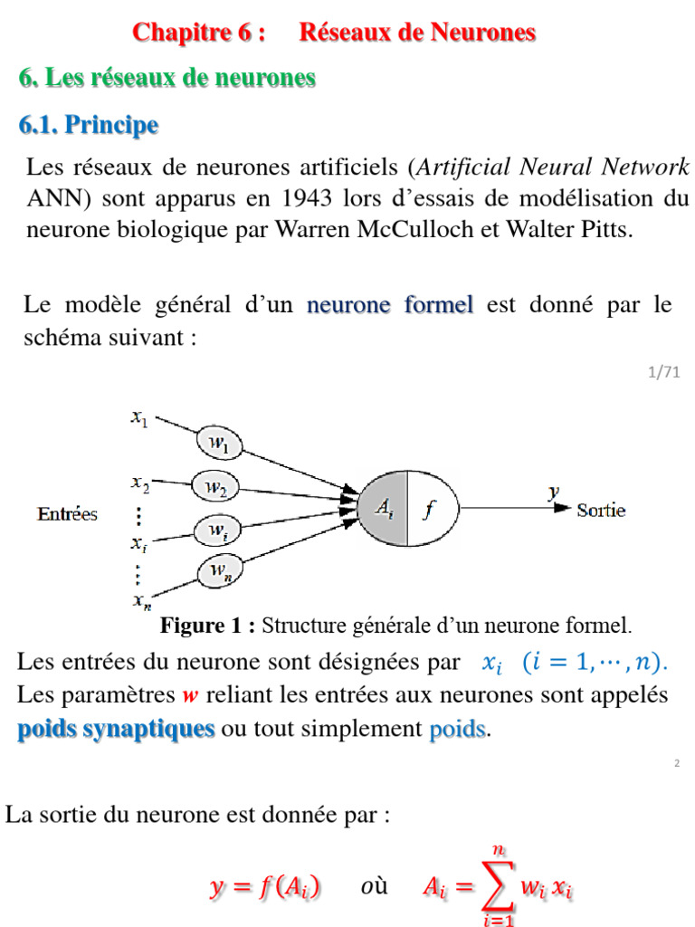 Introduction aux Réseaux de Neurones | PDF | Méthodes et références ...