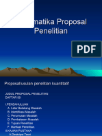 Sistematika Proposal Penelitian